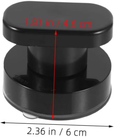 Healeved 2 Pieces Suction Cup Door Handle Black Strong Suction Cup Non-Slip Bathroom Handle for Bathtub Refrigerator Drawer Furniture Safety Handle - Buy Online on GoSupps.com