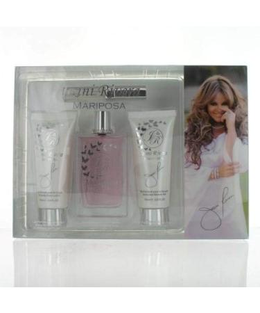Mariposa By Jenni Rivera 4 Piece Gift Set - 3.4 Oz Eau De Perfume Spray 3.3 Oz Perfumed Body Lotion 3.3 Oz Perfumed Sh