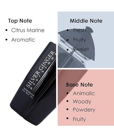 Silver Ginger Long Lasting Men Perfume Aquatic Fresh & Woody Soothing Fragrance | 100ml - Buy Online on GoSupps.com