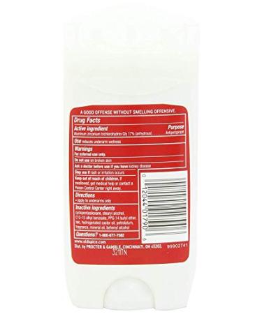 Endurance Deodorant for Men - 3 Oz Invisible Solid Antiperspirant | Pack of 5 with Nose Cleaning Brush | Long-Lasting Non-Staining Sweat Protection - Buy Online on GoSupps.com