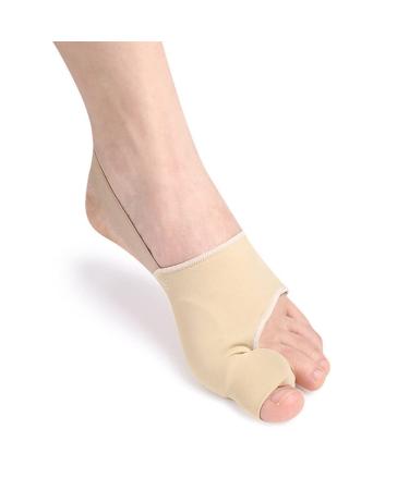 Bunion Splint - Bunion Corrector, Big Toe Separator Pain Relief, Hallux Valgus Correction, Big Toe Straightener Pain Relief for Women & Men, Day Night Support (Beige)