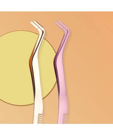 FOMIYES Eyelash Tweezers with Comb Eyelash Tweezers for False Lashes Ergonomic Eyelash Tool Convenient Eyelash Tweezer Eyelash Mascara Pink Miss Stainless Steel Belt Major - Buy Online on GoSupps.com