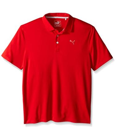 Puma Golf 2017 Boy's Pounce Polo Large High Risk Red