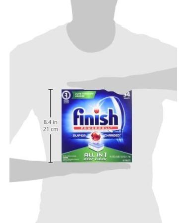 Finish All In 1 Dishwasher Detergent Tablets - Powerball  Fresh Scent - 94 Count - Buy Online on GoSupps.com