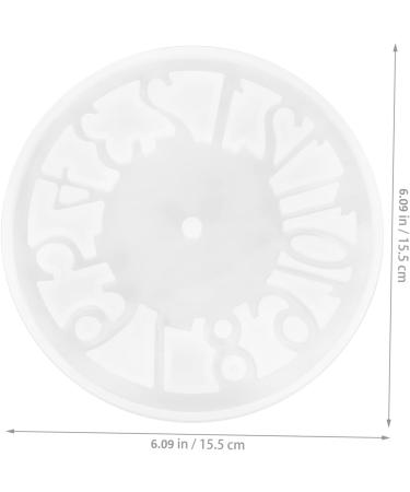 NUOBESTY 1pc Clock Mold Clocks Silicone Molds Digital Clock Time Clock Craft Accessories Number Wall Clock - Buy Online on GoSupps.com