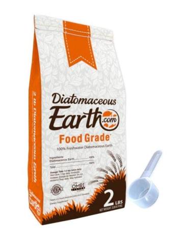 DiatomaceousEarth Food Grade DE 2 lb Diatomaceous Earth - 100% Organic All Natural Diamateous Powder