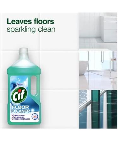 Cif Floor Cleaner All Purpose Cleaner Shiny clean 950ml Ocean Scent 5Pk + Our Gift for You: Organza Small Bag Size: 9x7x0.1cm - Buy Online on GoSupps.com