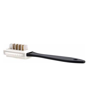 Shoe Brush Suede Shoe Brush 3 Side Cleaning Brush and Eraser Erasers Set Black S Shaped Shoes Cleaner Brush Onecolor