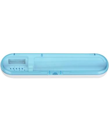 UV Toothbrush Disinfectant & Sterilizer - Portable Antibacterial Cleaner - Blue Toothbrush Container - Buy Online on GoSupps.com
