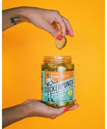 SuckerPunch Gourmet Dill Pickle Spears 24oz - 2-Pack Classic Flavor - Buy Online on GoSupps.com