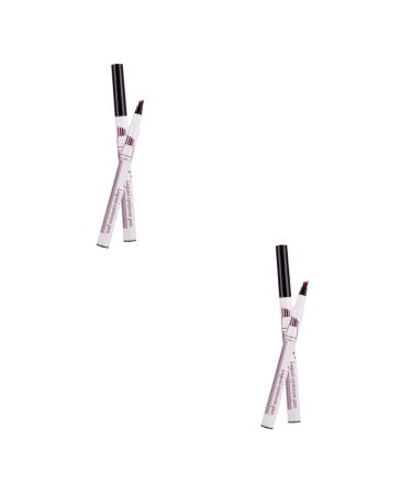 Beavorty Liquid Eyebrow Pen 2pcs Eyebrow Pencil Eyebrow Makeup Tool Waterproof Eyebrow Pen Miss Liquid Eyebrow Powder 1 count (Pack of 1) As Shownx2pcs