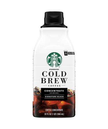 Starbucks Cold Brew Coffee  Signature Black  Multi-Serve Concentrate  1 bottle (32 oz.)
