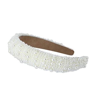 Pearl Headband for Women - Elegant Bridal Wedding Hair Accessory | Fashion Wide Hairband for Girls - Style 9 - Buy Online on GoSupps.com