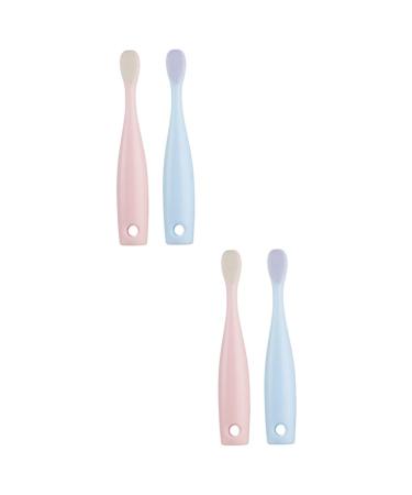 Frcolor 4 piece toothbrush baby training toothbrush sweet children's toothbrush toothbrushes for children toothbrush dental care brush baby toothbrush soft fur detergent toddler pp