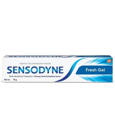 Variety Bundle: Sensodyne Fresh Mint & Fresh Gel Toothpaste for Sensitive Teeth - 75g (2.64 oz) - International Shipping Available - Buy Online on GoSupps.com