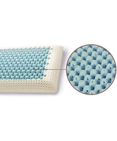 Evergreenweb Memory Foam Couple Pillow with Air Massage - 70x40 cm Neck Support Breathable Silver & Natural Cotton Mite-Active | Perfect for Couples - Buy Online on GoSupps.com