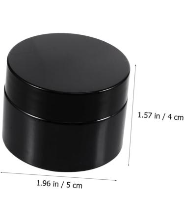 Beaupretty Travel Storage Bottle cream bottle container lotion bottle refillable cosmetic jar Cosmetic Bottle empty containers Cream Container with Glass Travel Lotion 5x5x4cm Black - Buy Online on GoSupps.com