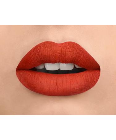 Liquid Matte Lipstick - Flirty Orange Red | Long-Lasting & Vibrant Color | International Shipping Available - Buy Online on GoSupps.com