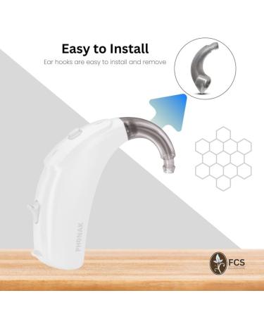 FCS Hearing Devices Ear Hook for Siemens Signia | Durable ABS Replacement Accessory | Easy Install Anti-Howling Ear Hook for BTE - Buy Online on GoSupps.com