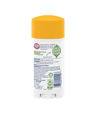 ARM & HAMMER Essentials Coconut Geranium Deodorant | Aluminum-Free, Paraben-Free, Phthalate-Free | 2.5 oz (Pack of 3) - Buy Online on GoSupps.com