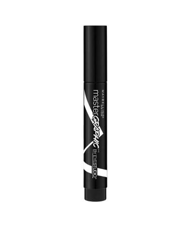 Maybelline New York Eye Studio Master Graphic Liquid Eyeliner, Striking Black, 0.084 oz - Buy Online on GoSupps.com