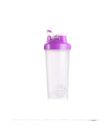 600/400ml Creative Shaker Bottle Sports Sports Poudre de prot ine Poudre de prot ines de lactos rum de m lange avec bouteille d'eau d'agitation Bouteille d'eau BPA 600ml Purple