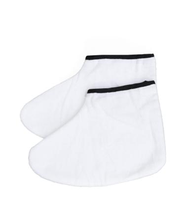 Healvian Chaussettes Hydratantes pour Pieds et Mains en Coton Fin Chauffe-cire pour Soins Hydratants et Blanchissants Domicile 11x7 Pouces