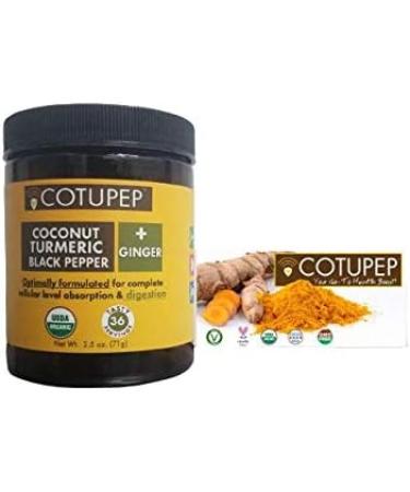 COTUPEP - Organic Turmeric Black Pepper Ginger Health Drink, Metabolism & Digestion Boost, 30 Day Supply - Buy Online on GoSupps.com
