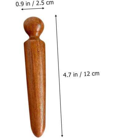 Lurrose 12-Piece Wooden Massage Stick Set | Head Face Neck & Body Relaxation | Thai Spa Tools for Travel & Reflexology | 12x2.5cm - Buy Online on GoSupps.com