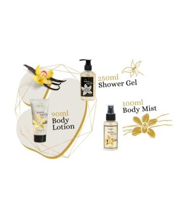 Bath and Body Gift Basket for Men & Women - 8 Piece Warm Vanilla Set | Perfect Appreciation Gifts - Buy Online on GoSupps.com