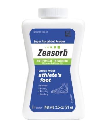 Zeasorb Antifungal Treatment Powder Athletes Foot 2.5oz (Pack of 4) by Zeasorb - Buy Online on GoSupps.com