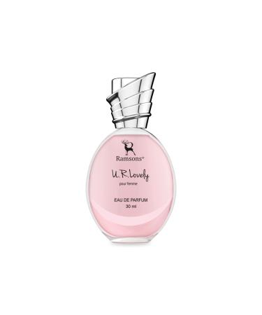 U R LOVELY Eau De Parfum | 30 ML | Perfume For Women | TN - Bergamot Peach Orange Grapefruit Aquatic | MN - Lilly of the valley Rose Jasmine Cinnamon | BN - Woody Musk Vanilla