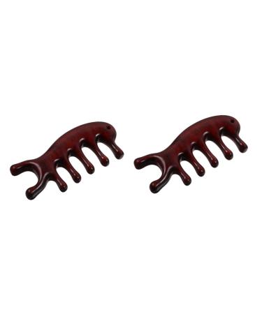 Beavorty 2st Meridiankamm from Sandelholz Health Health Combs Weighty Gift Broad tooth Cam Hair Cam H rner Mermen Mermaid Tool Massage Bowk Holders Kamm 11.00x5.00x1.50cmx2PCs such as shown