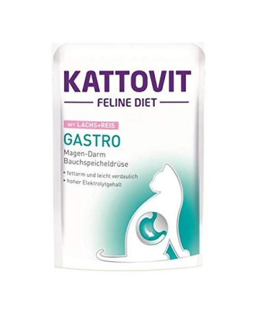 Kattovit PB Feline Diet Gastro Salmon & Rice 85g (Quantity: 24 per order unit) Salmon and Rice 2.04 kg (1 pack)