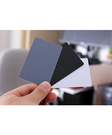 Beeiee Grey Card White Balance 3.3 X 2.2 | 18% Gray Cards for Color Calibration with Lanyard Strap - Buy Online on GoSupps.com