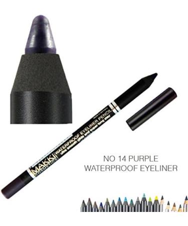Long-lasting Purple Waterproof Glide on Eyeliner - Shade 14 | Smudge-proof Eye Liner - Buy Online on GoSupps.com