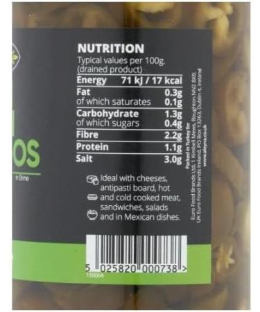 Aleyna Sliced Green Jalapeno Peppers 480g - Buy Online on GoSupps.com