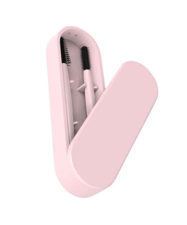Minkissy eyelash brush set multifunctional makeup brush wearable eyebrow eyebrow eyelash brush with make-up box delivers () pink eyebrows comb