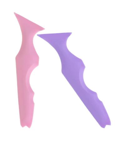 Beavorty Marscara Drawing Aid 2pcs Eyeliner Stencil Silicone Wing Tip Eyeliner Aid Eyebrow Pencil Stencil Reusable Eyeliner Applicator Guide Lipstick Tool Silicone Beauty Ruler