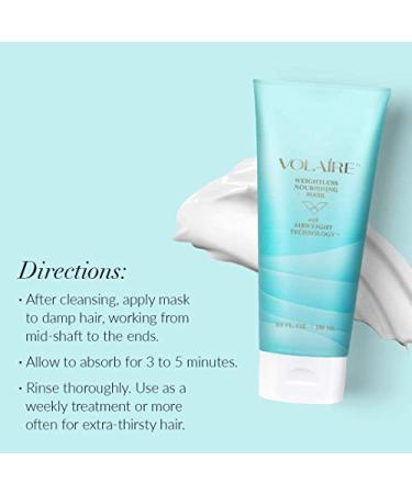 Weightless Nourishing Hair Mask - Replenish Moisture, Boost Volume & Revitalize Limp Locks - 6 oz - Buy Online on GoSupps.com