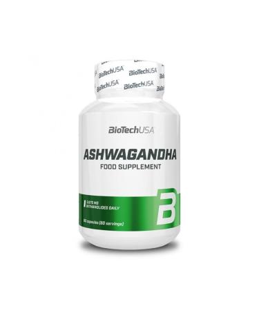 BioTechUSA Ashwagandha | Ashwagandha Root Extract Capsules | Immune Support & Stress Relief | 60 Softgels