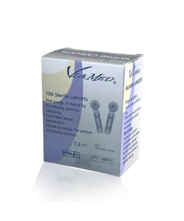 Lancets for Diabetes Testing - 28 Gauge Diabetic Lancets for Blood Testing and Glucose Testing - Fits Allmost Lancing Devices - Sterile Single Use 30g Blood Sugar Lancets - 300 Count. Viamed