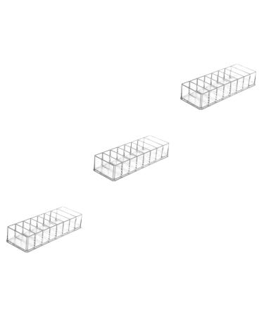 FOMIYES 3pcs Box Makeup Storage Box Makeup Organzier Clear Stand Cosmetics Rack Multipurpose Eye Shadow Box