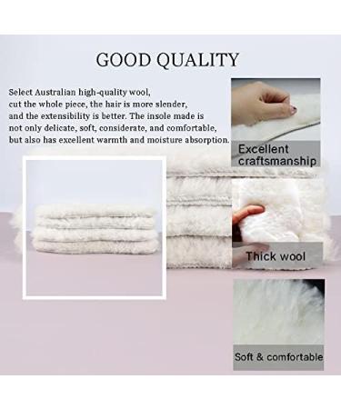 Ksttog Thick & Warm Sheepskin Insoles - 2 Pairs of Australian Durable Wool Insoles for Women & Men - Replacement Insoles for Shoes, Wellies, Slippers & Boots - Buy Online on GoSupps.com