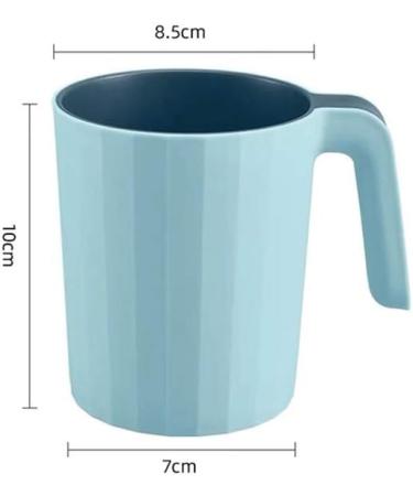 LHTC ZZB Double-Layer Tooth Brushing Cup Set - Stylish Pink Mouthwash & Toothbrush Holder for Couples - Creative Household Wash Cup - Buy Online on GoSupps.com