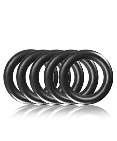 O-Ring made of steel S 5 Set DIY dog leash/dog neck band non-rusting ideal with Paracord 550 welded color: black matt 5 pieces black 16mm inside