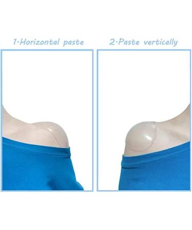 AKAMAS Women's Natural Anti-Slip Reusable Silicone Shoulder Pads - Transparent - Buy Online on GoSupps.com