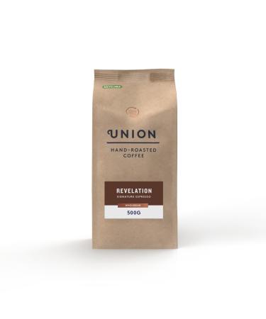 Union HandRoasted Coffee Union Hand Roasted Coffee Dark Roast Revelation Espresso Coffee Beans Limited Edition Pack 500g