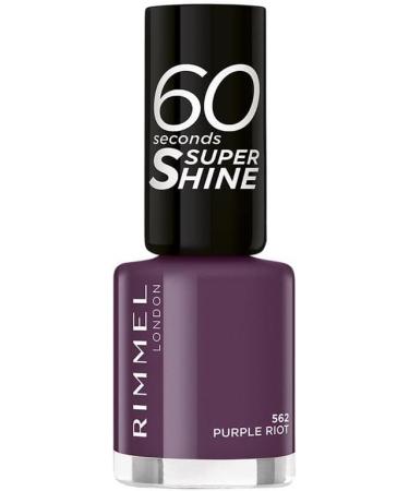 Rimmel London 60 Seconds Super Shine 8ml 562 PURPLE RIOT - Buy Online on GoSupps.com