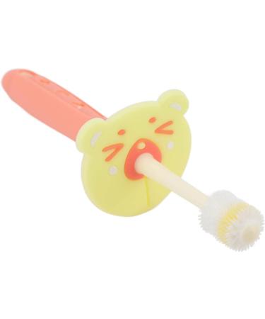 360 Degree Baby Toothbrush with Soft Bristles - Teething Massage Brush for Infants | Coral Orange - Effective Plaque Removal - Buy Online on GoSupps.com
